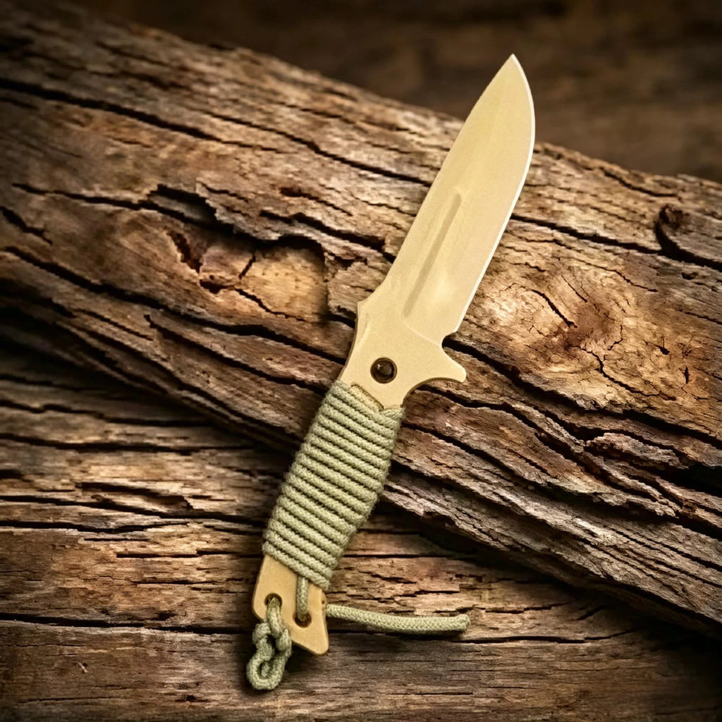 9Cr18MoV Steel Outdoor Fixed Blade Knife with Paracord Fixed Blade Knife Axl