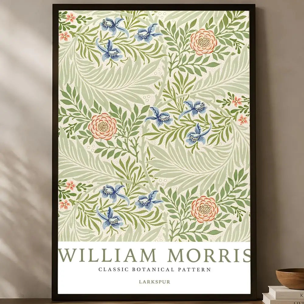 William Morris Self-Stick HD PVC Wall Art Poster | Waterproof Wall Art Poster Axl