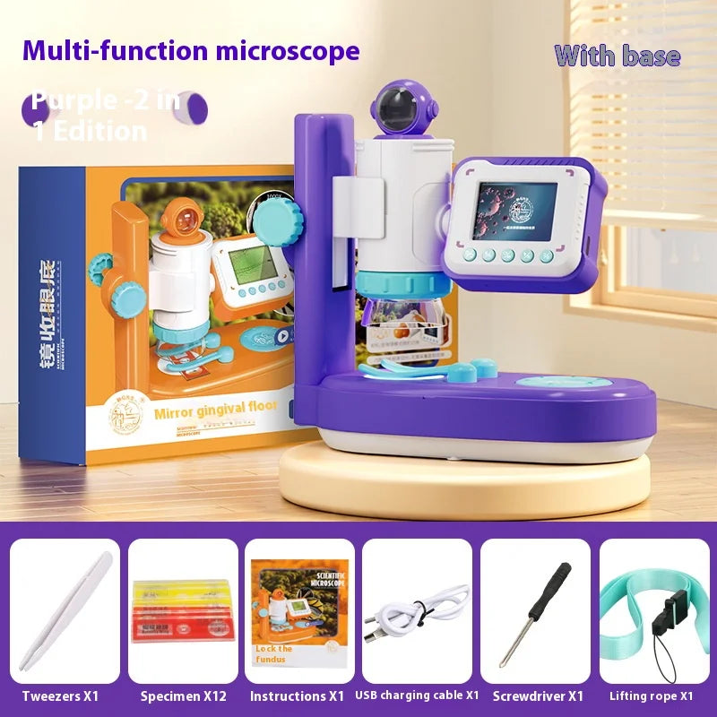 Kids HD Portable Handheld Microscope – 500x Magnifier Kids Microscope Axl 4