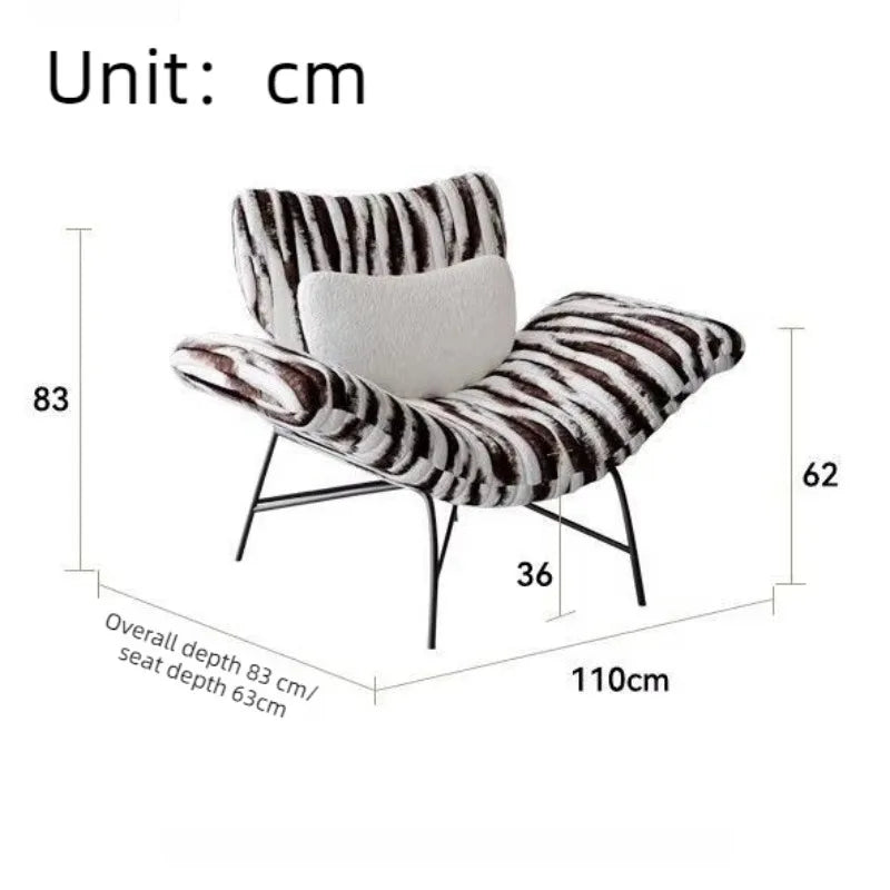 Luxury Velvet Single Sofa Chair – Modern Living Room Armchair Luxury Armchair Axl