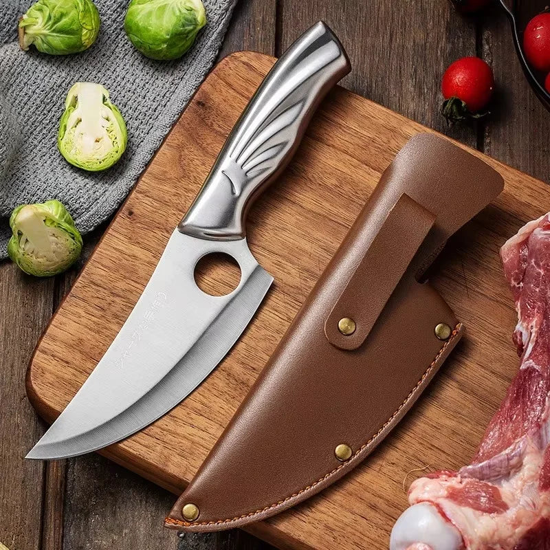 Stainless Steel Boning Knife & Vegetable Peeler with Bottle Opener Kitchen Knife Set Axl