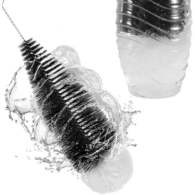 Long Handle Bottle Brush – Wine, Beer & Soda Bottle Cleaner Bottle Cleaning Brush Axl
