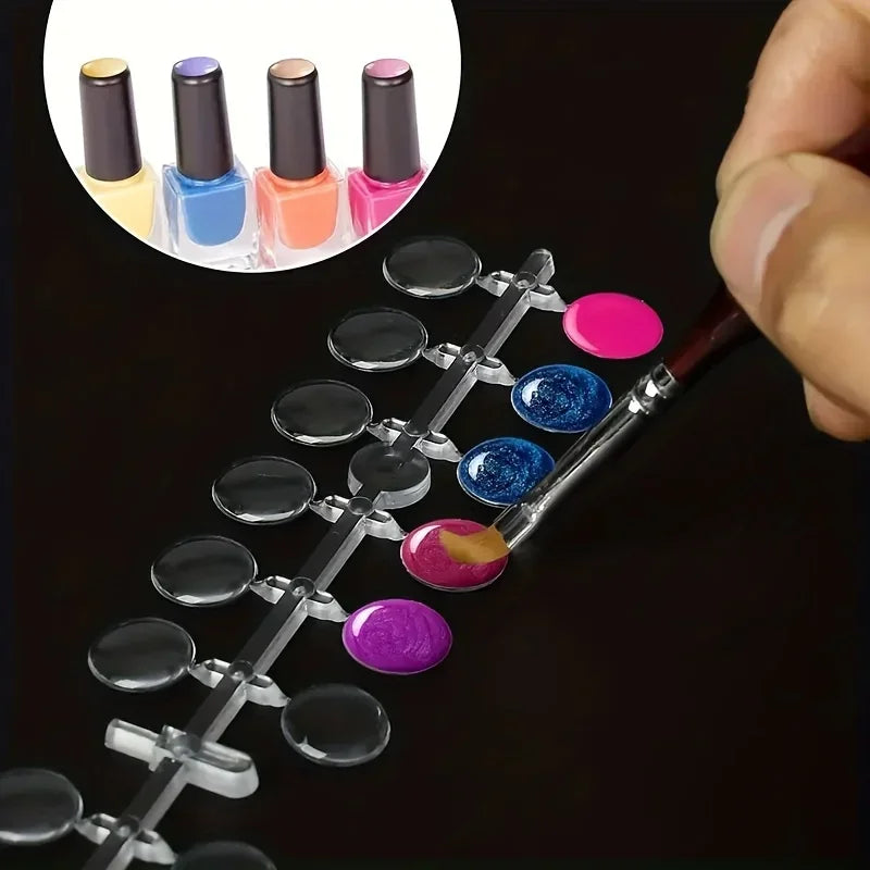 120 Transparent Nail Display Tips – Polish Swatch & Training Nail Display Tips Axl