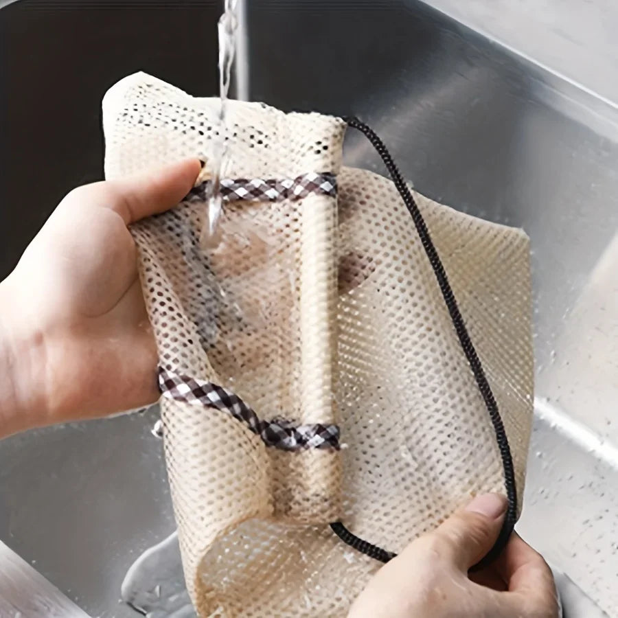 Hanging Mesh Storage Bag – Fabric Basket for Fruit & Veg Hanging Storage Basket Axl