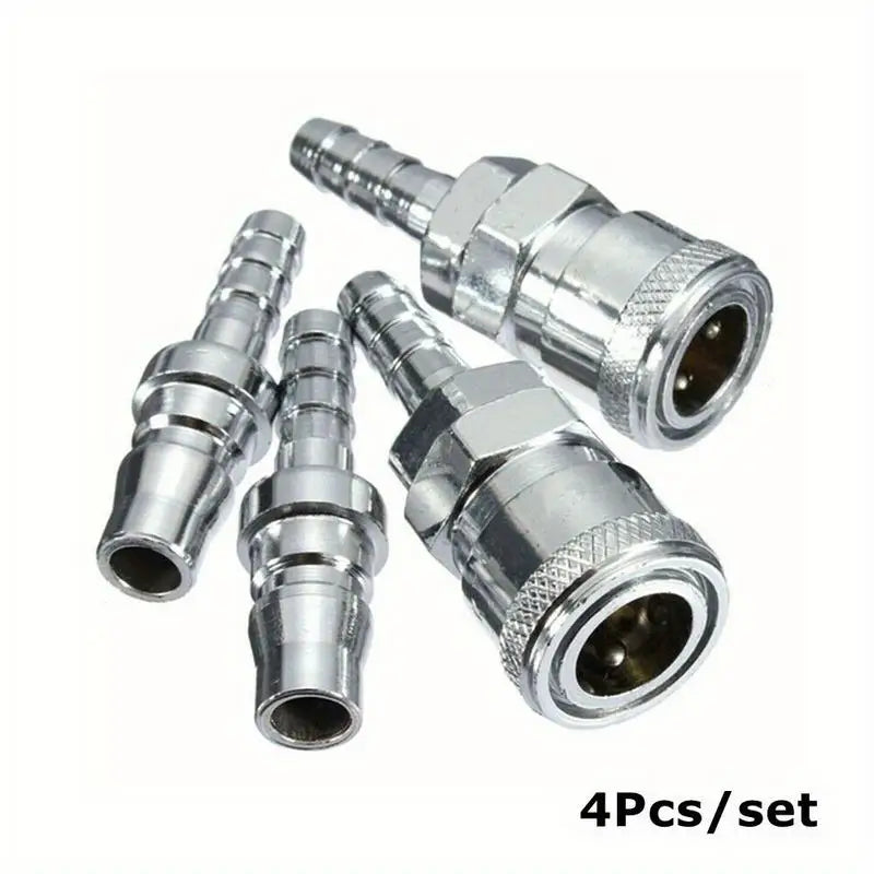 4pc 8mm Copper Gas Hose Quick Release Connectors – Car & Motorhome Gas Hose Connector Axl