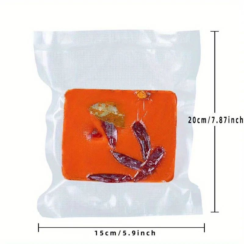 100-Pack Mesh Vacuum Sealer Bags – Food Storage for Meat & Steak Vacuum Sealer Bags Axl