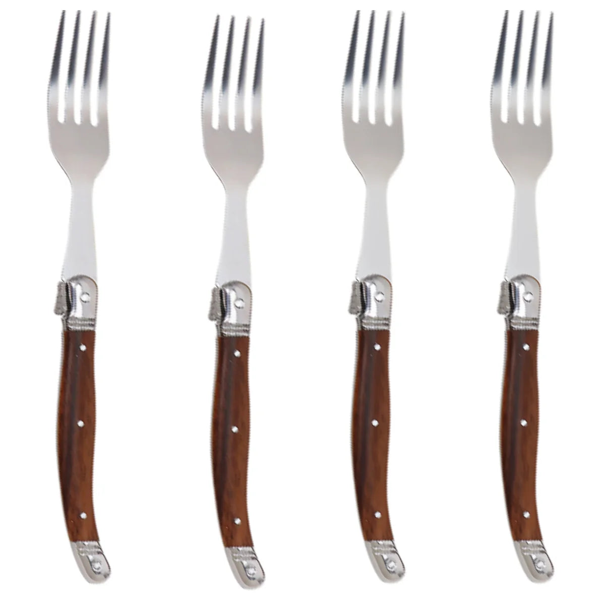 Serrated Steak Knife & Fork Set – Stainless Steel Cutlery Set Steak Knife Set Axl 4 PCS Dinner fork China Mainland