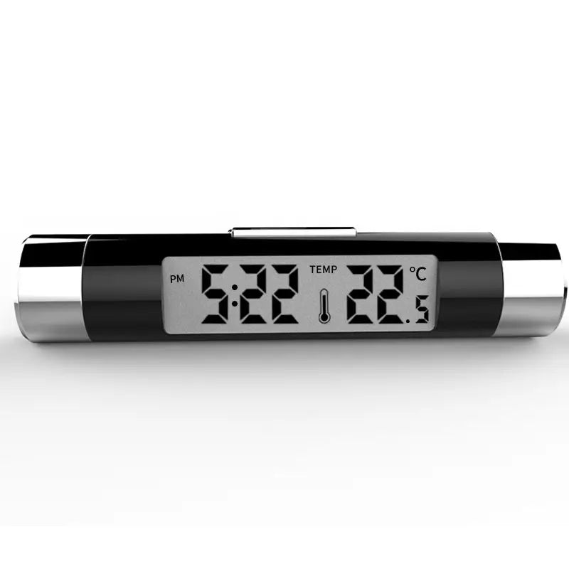 Car Air Vent Digital Clock & Thermometer – LED Display Car Vent Thermometer Clock Axl black