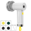 BALASHOV 4-in-1 USB Rechargeable Electric Spin Scrubber Brush Electric Scrubber Brush Axl WHITE