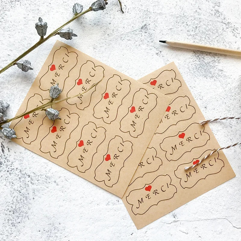Gilding Blessing Words Seal Stickers – 10 Sheets Party Decor Decorative Seal Stickers Axl