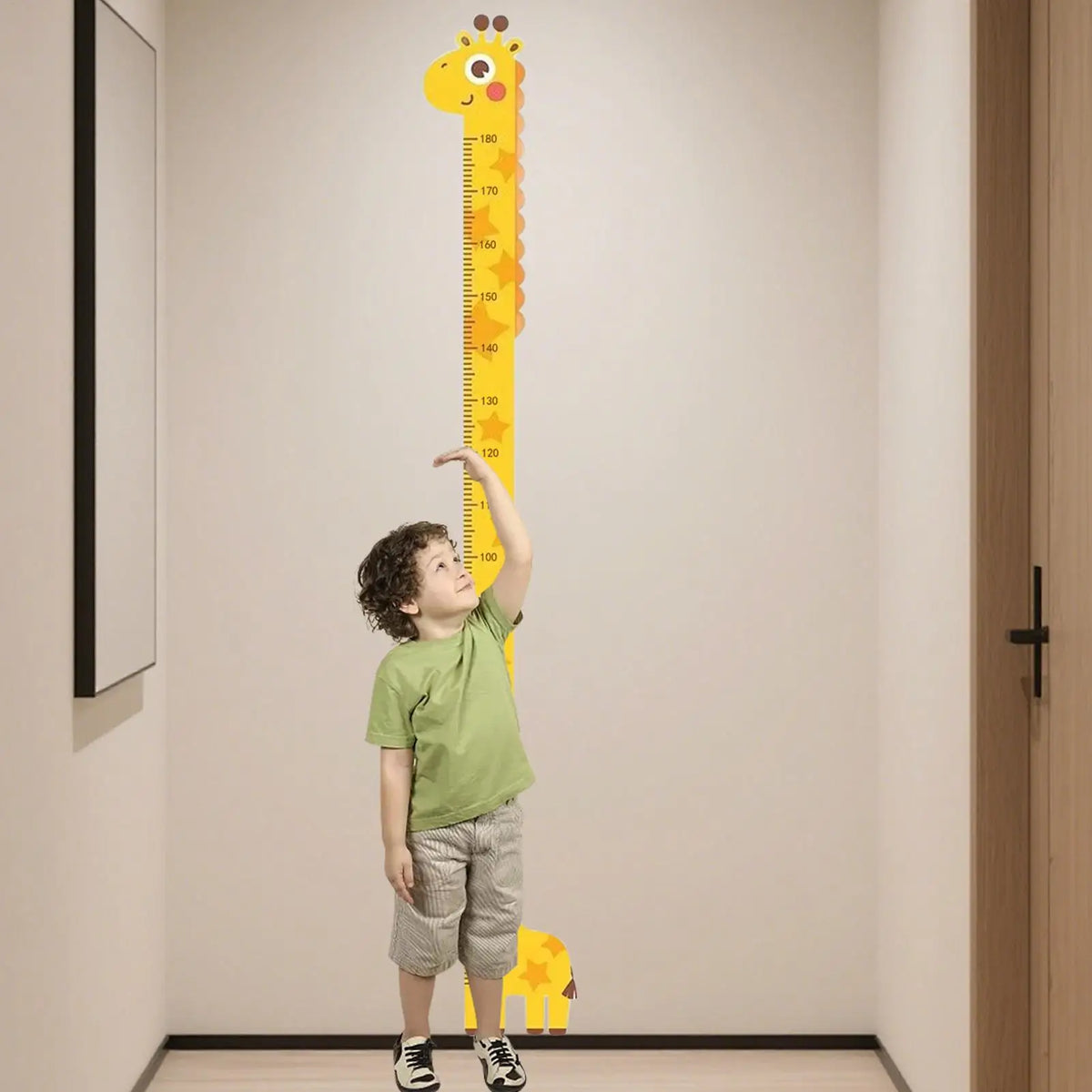 Kids Animal Wall Height Chart – Peel & Stick Growth Ruler Kids Growth Chart Axl