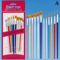 12-Piece Art Paint Brush Set – Nylon Round & Flat Brushes Art Paint Brush Set Axl A Multicolor