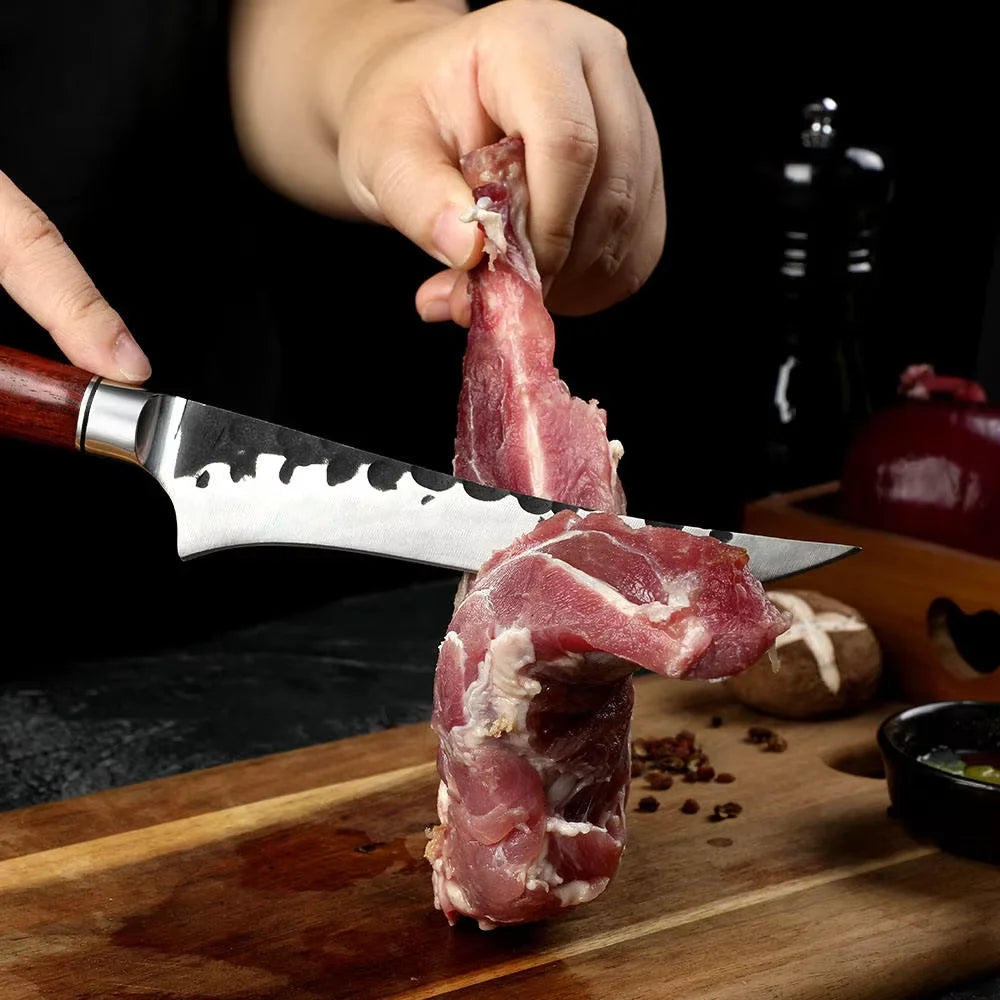 Hand-Forged 5Cr13 Stainless Steel Boning Knife | Pro Kitchen Boning Knife Axl