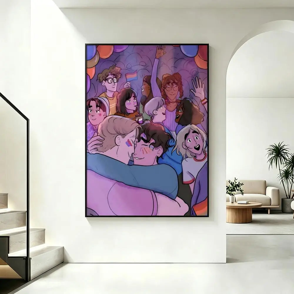 Heartstopper HD Art Poster – Waterproof Sticky Wall Decor Wall Art Poster Axl