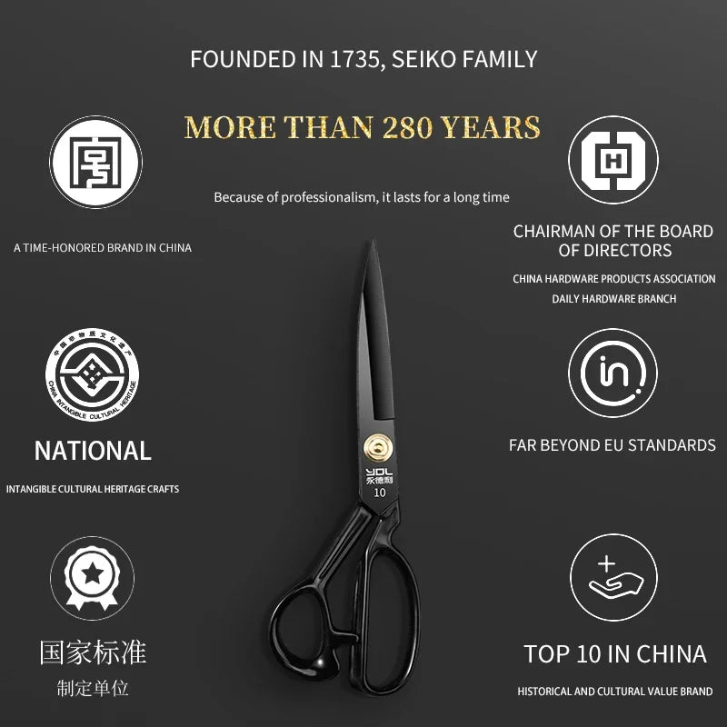 Professional Stainless Steel Sewing & Embroidery Scissors – 9" Sewing Scissors Axl