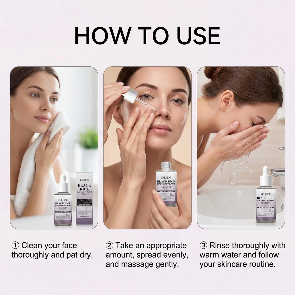 Black Rice Exfoliating Serum – PHA Pore Care & Hydrating Exfoliating Face Serum Axl