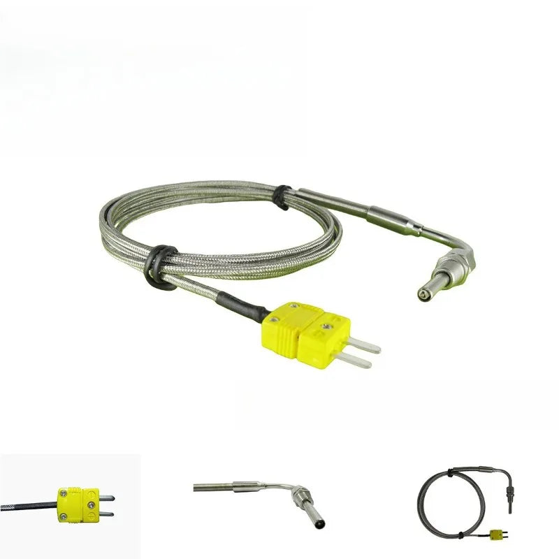 K-Type Thermocouple Probe 1M – EGT Stainless Steel Sensor 1250°C Thermocouple Probe Axl