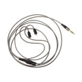 MMCX Detachable Earphone Cable 3.5mm Gold-Plated | 1.2m Earphone Cable Axl Grey