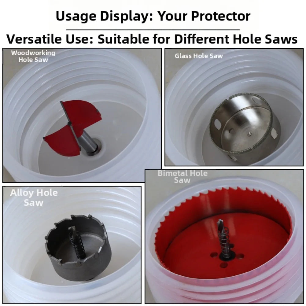 Silicone Drill Dust Collector – Transparent Dust Bowl for Drills Drill Dust Collector Axl