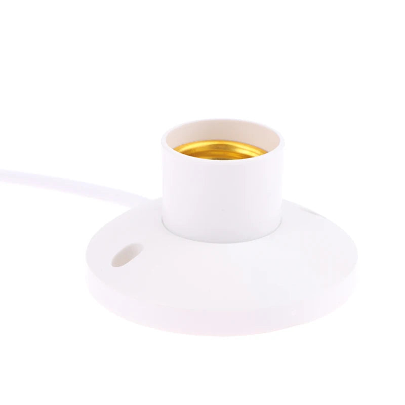 E27 Bulb Socket Lamp Holder with Cable Base & EU Plug Lamp Holder Socket Axl