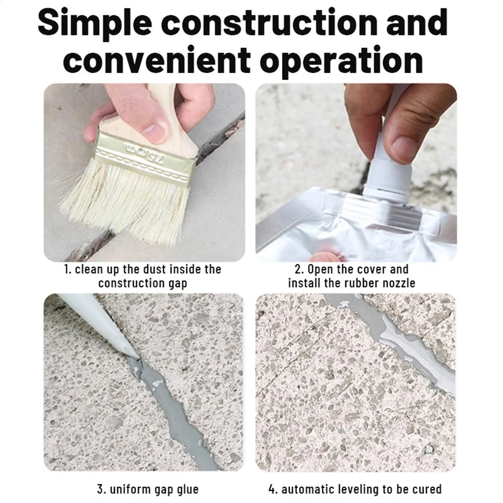 Concrete Crack Filler Driveway Repair Sealant 500ml Concrete Crack Filler Axl