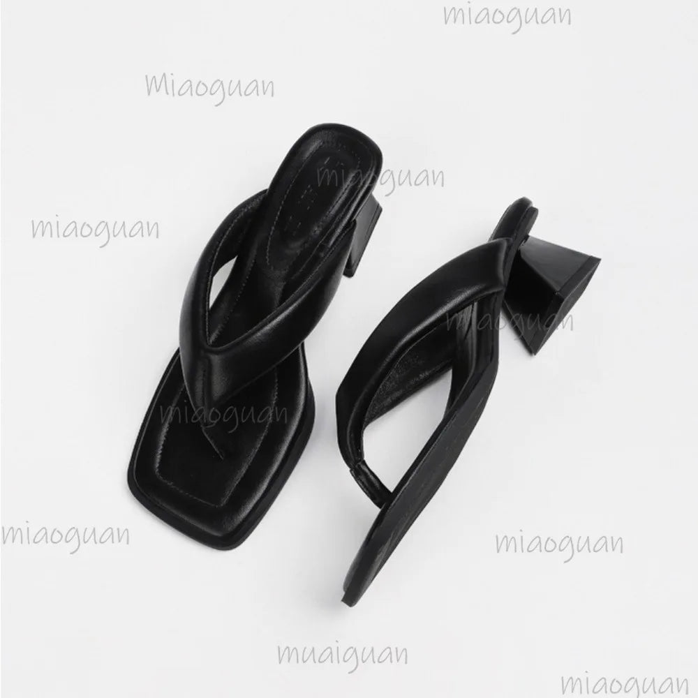 Women's Square Toe Platform Heel Sandals – Summer Beach Slides Platform Heel Sandals Axl