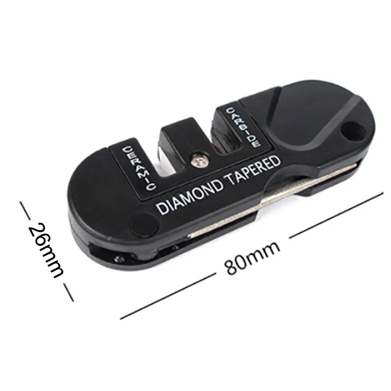 3-in-1 Portable Knife Sharpener – Tungsten Ceramic Carbide Knife Sharpener Axl onesize 1PC