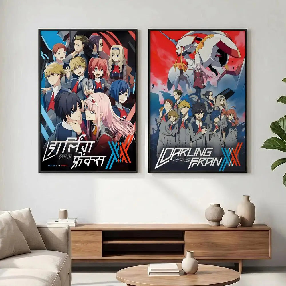 Darling in the Franxx Anime Poster HD Waterproof Wall Art Anime Wall Poster Axl