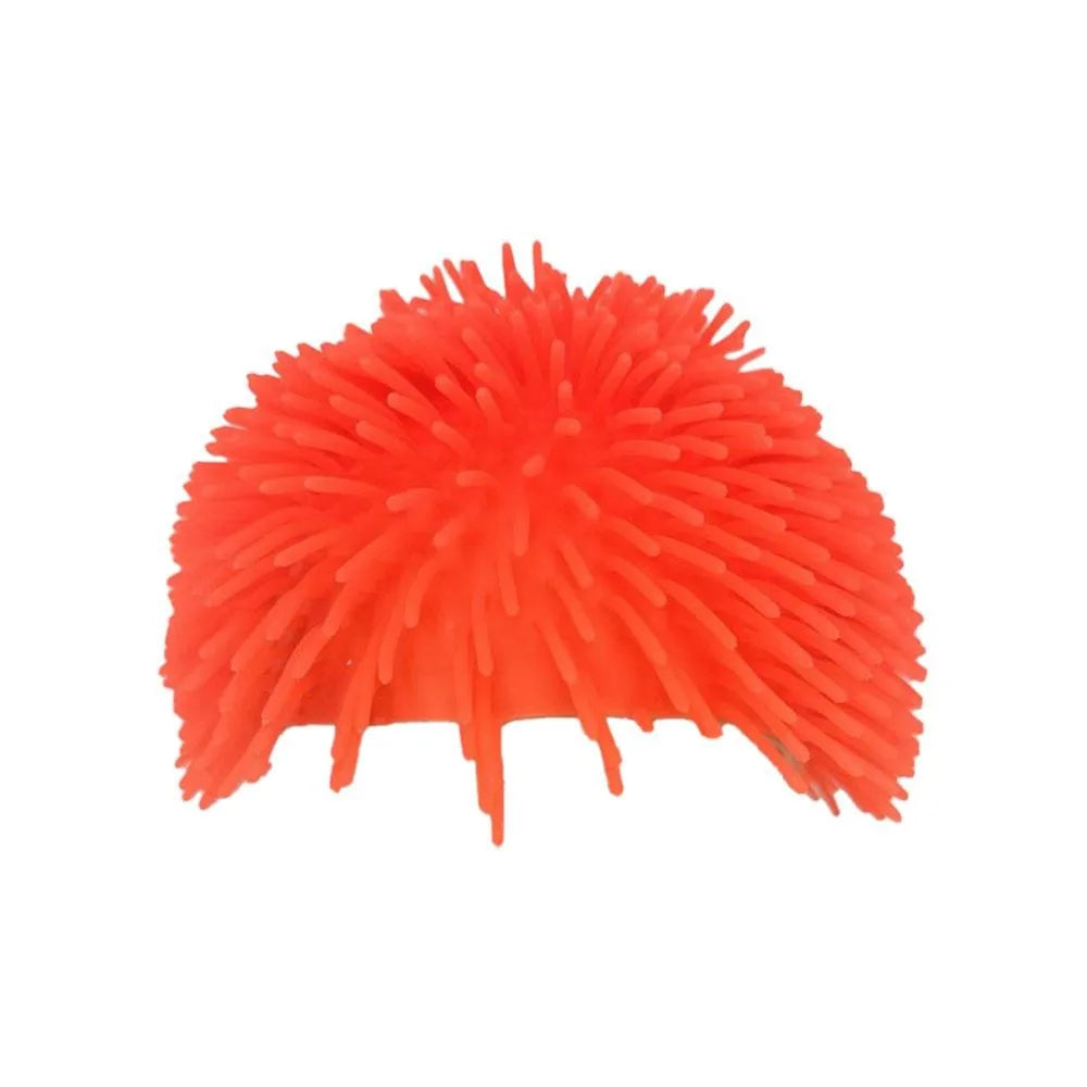 Sea Urchin Funny Swim Cap – Spiky Elastic Swimming Hat Novelty Swim Cap Axl Orange
