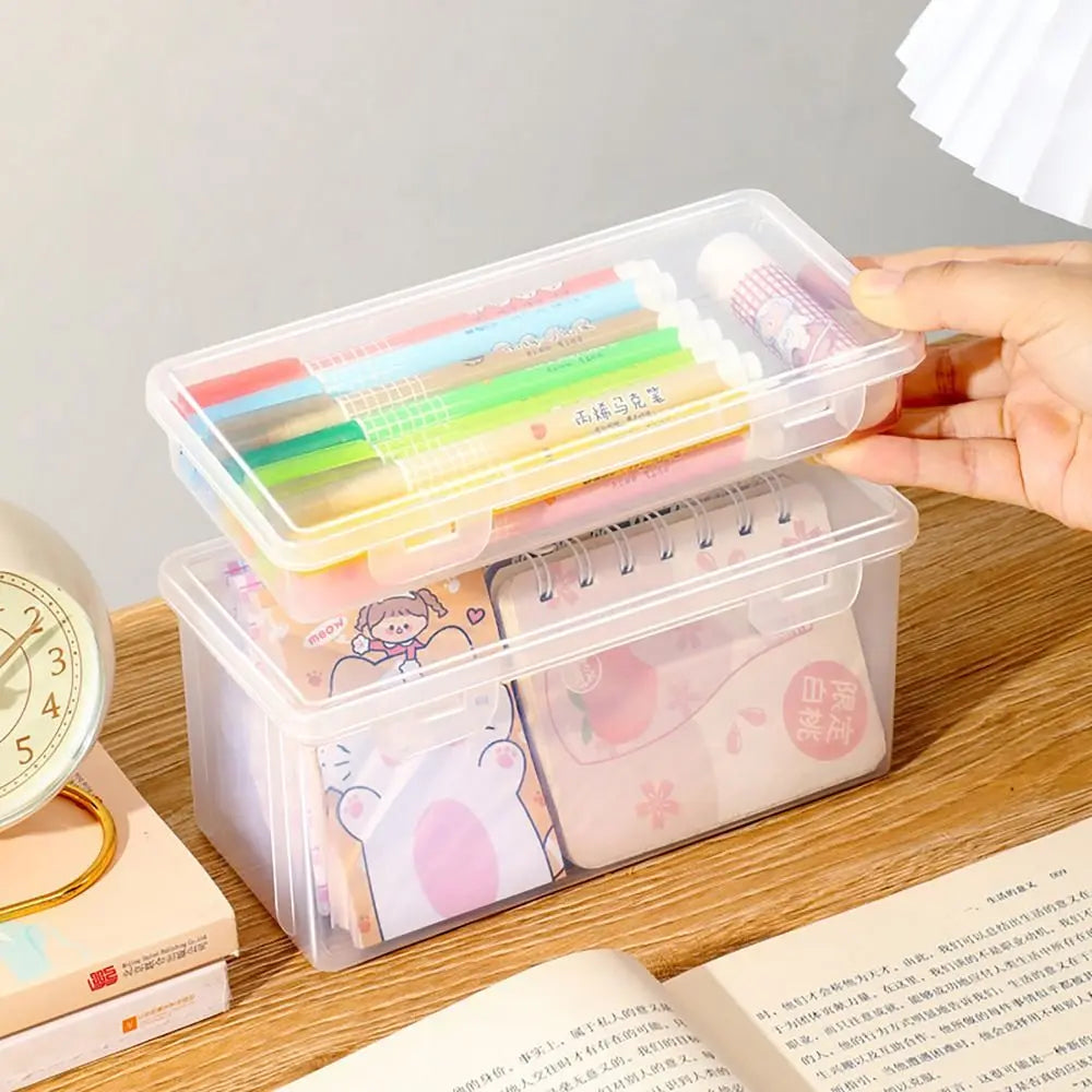 Large Transparent Desktop Pen Holder & Stationery Organizer Desktop Pen Organizer Axl