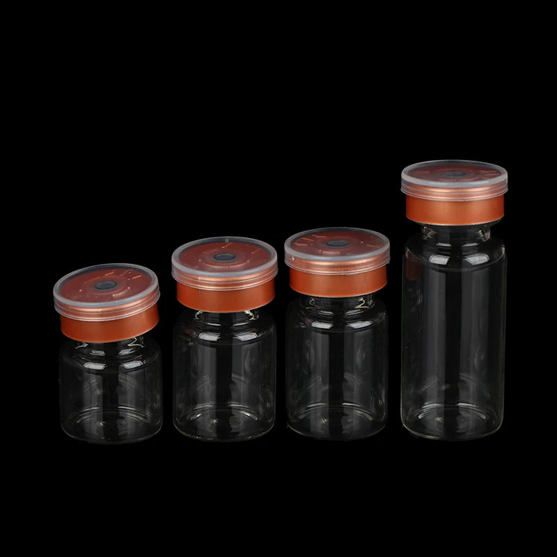 10-Pack Glass Vials with Flip-Off Caps – 3ml 5ml 6ml 10ml Glass Storage Vials Axl