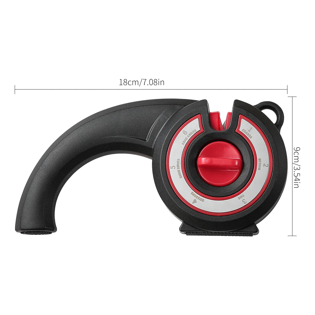 6-in-1 Knife & Scissors Sharpener – Adjustable Angle Whetstone Knife Sharpener Axl color A L