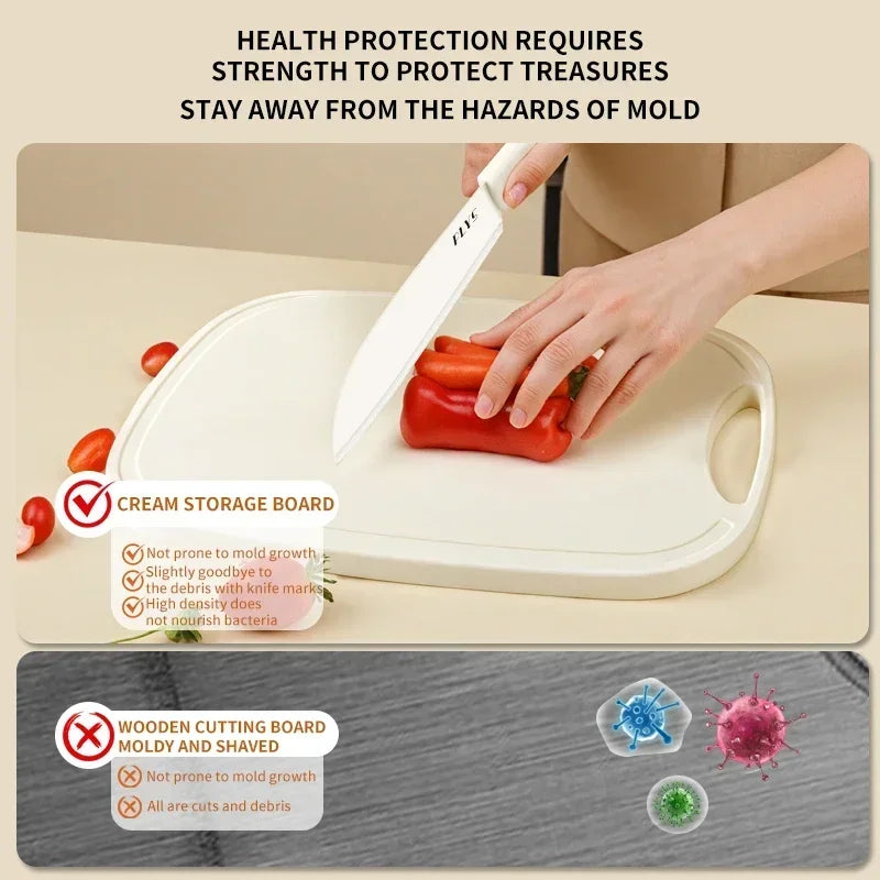 PLYS 2-in-1 Cutting Board Set – Cleaver, Knife & Scissors Kitchen Knife Set Axl