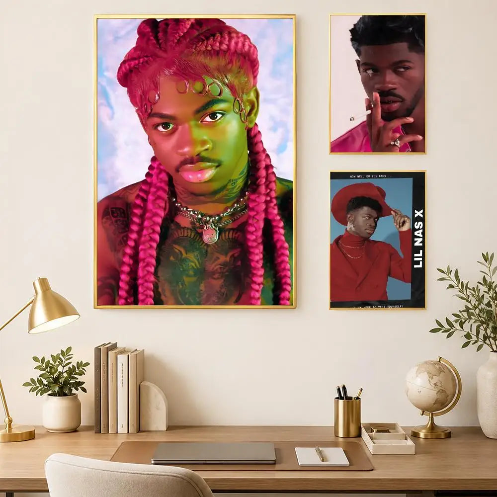 Lil Nas X Self-Stick HD Wall Art Poster – Waterproof Decor Wall Art Poster Axl