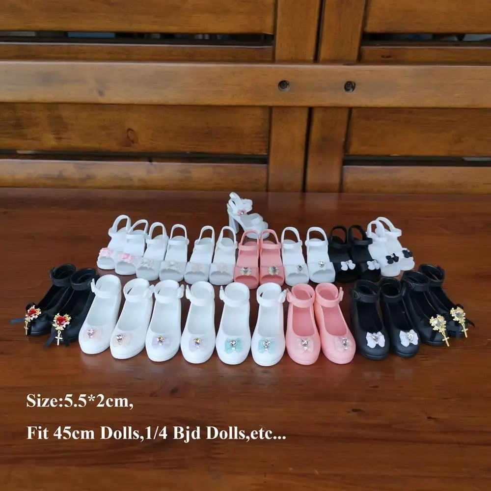 Miniature High Heel Sandals for 1/4 & 1/6 BJD Dolls – 6 Styles Doll Shoes Axl