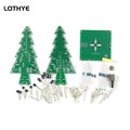 3D Christmas Tree DIY Soldering Kit – Flashing LED Lights DIY Electronics Kit Axl 7 color