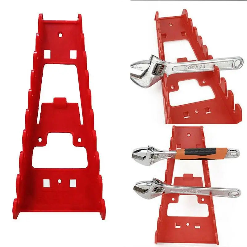 KITPIPI Red Plastic Wrench Organizer Tray – Holds 6 Wrenches Wrench Organizer Tray Axl