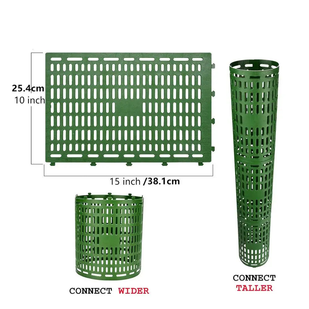 Tree Trunk Protectors – Adjustable Plastic Plant Guard Wrap Tree Trunk Protector Axl