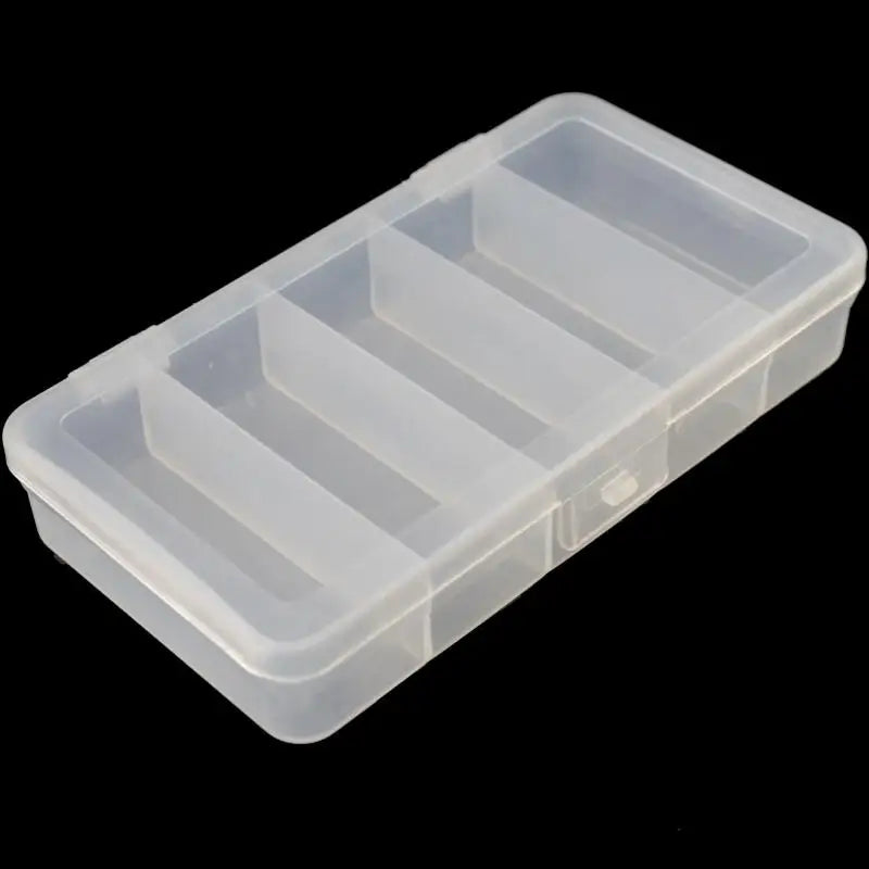 2-Pack 5-Grid Fishing Tackle Box – Portable Bait Storage Case Fishing Tackle Box Axl