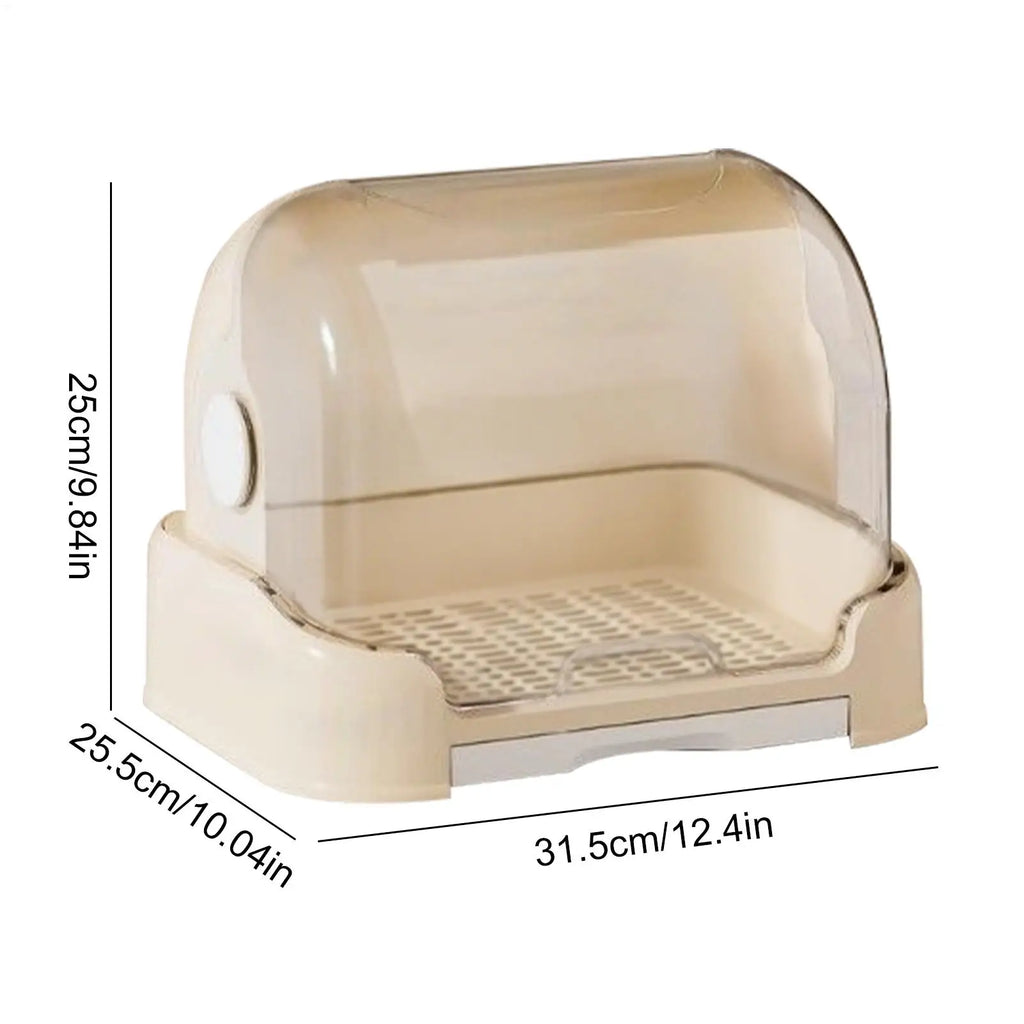 Baby Bottle Organizer with Drain Tray & Dustproof Lid Baby Bottle Organizer Axl
