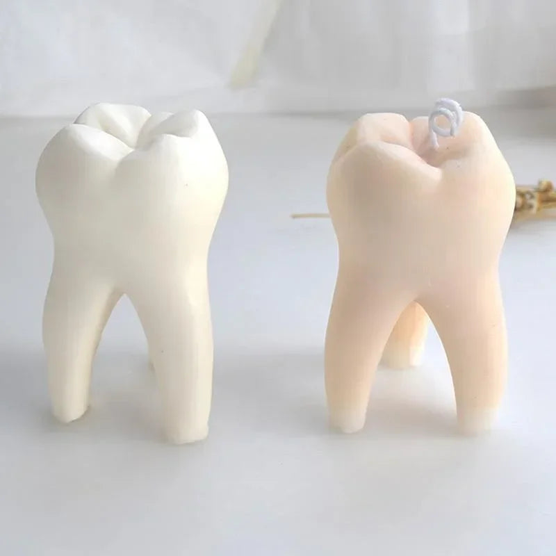 Large Tooth Silicone Candle Mold – DIY Gypsum & Resin Mould Silicone Craft Mold Axl