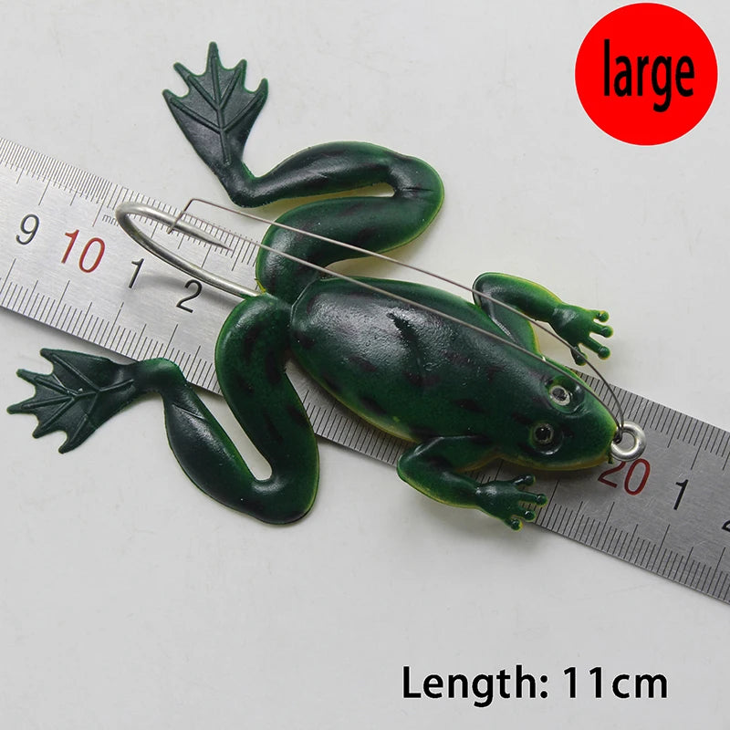 Soft Rubber Frog Fishing Lure 4.5g 6cm – Topwater Bass Bait Soft Fishing Lure Axl