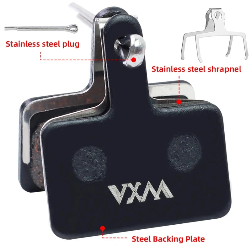 VXM MTB Hydraulic Disc Brake Pads – Semi-Metal, Quiet & Durable Disc Brake Pads Axl