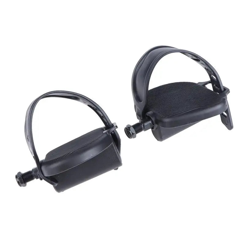 Anti-Slip Exercise Bike Pedals with Straps – Replacement Pair Bike Pedals Axl