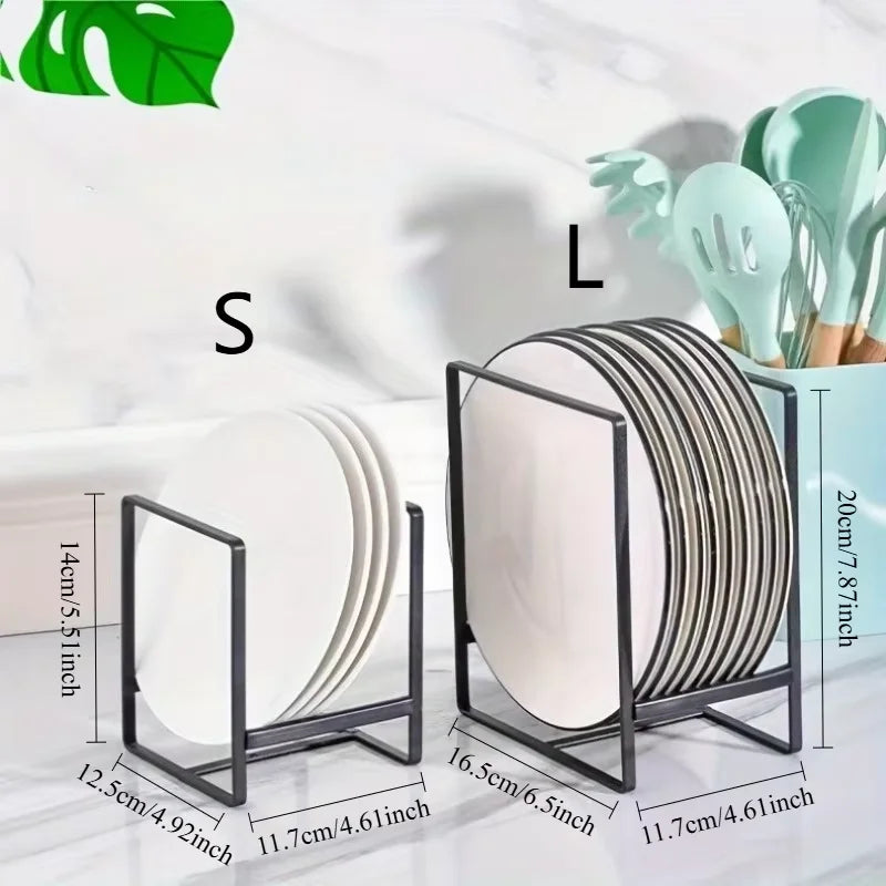 Kitchen Countertop Dish Rack – Iron Plate & Cabinet Organizer Dish Rack Organizer Axl