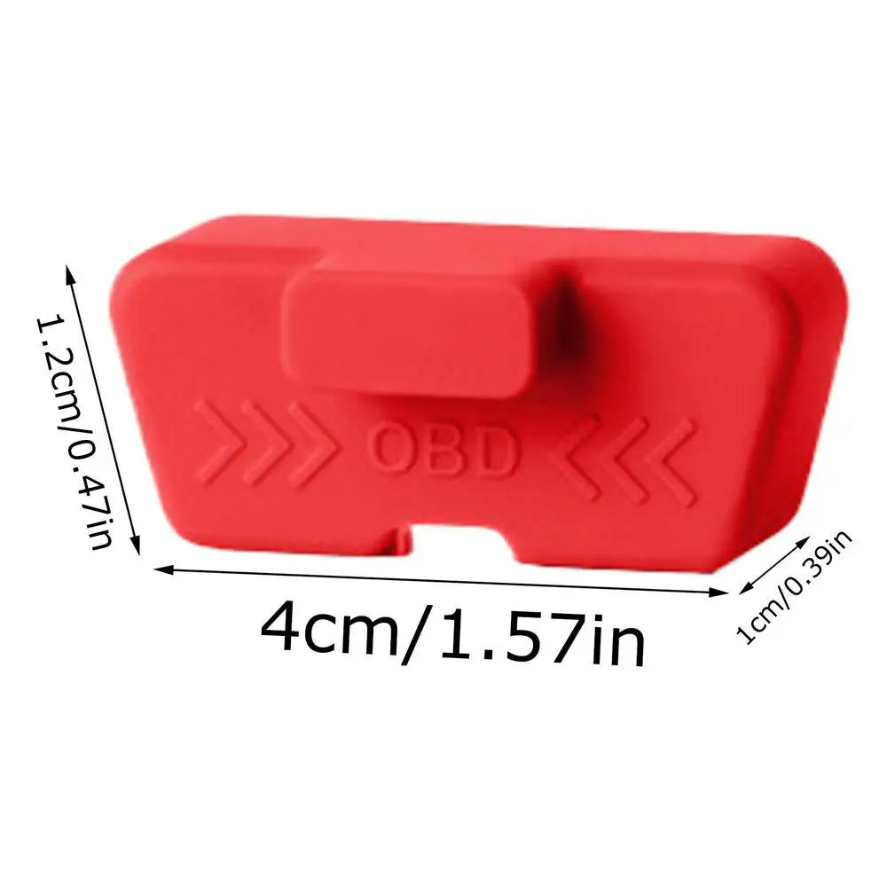 Silicone OBD Port Cover – Anti-Theft Protective Sleeve OBD Port Cover Axl Big red
