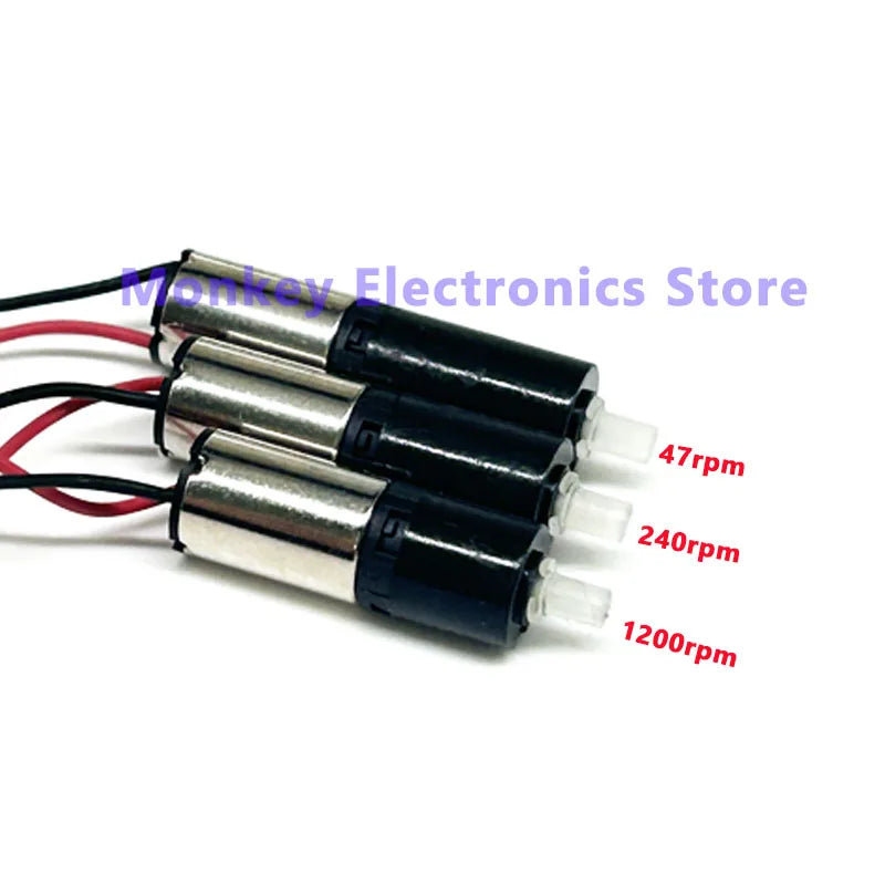 Mini 6mm Planetary Gearbox DC Motor 3V 3.7V | 47–1200 RPM Micro Gear Motor Axl
