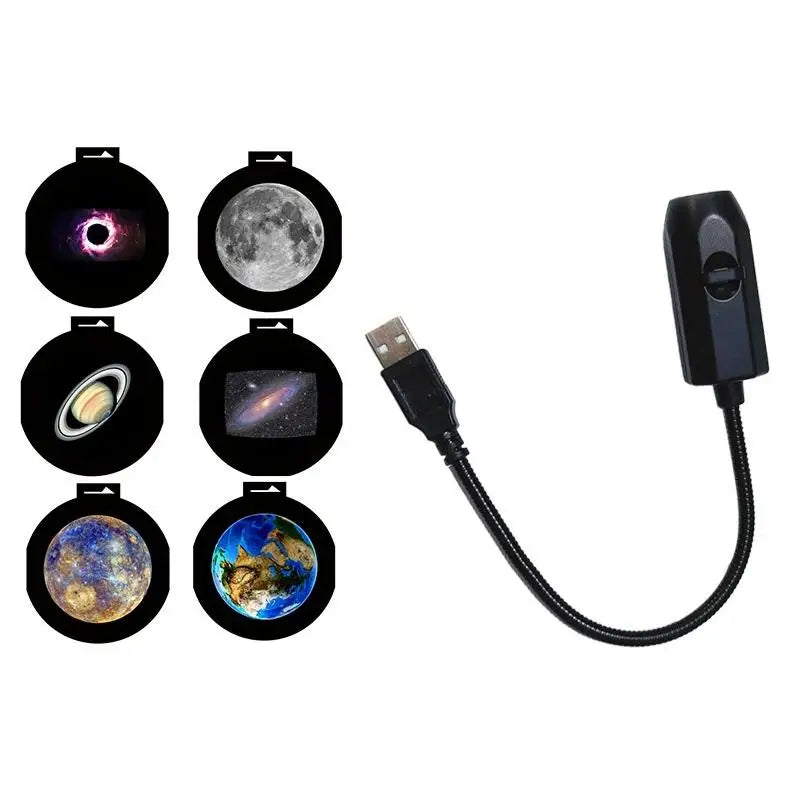 360° USB Starry Sky Projector Night Light – Kids Bedroom LED LED Projector Night Light Axl A