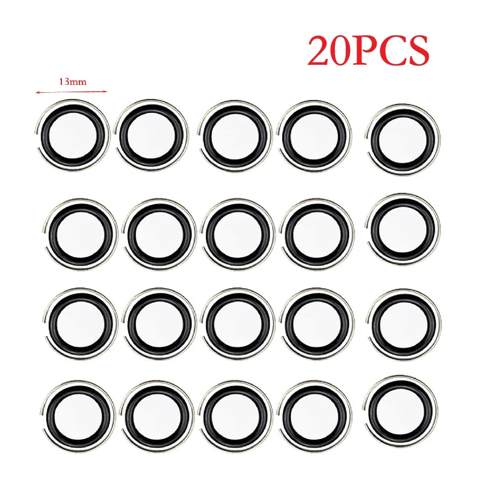 20pc 1/2" Retaining Rings & O-Rings for Impact Wrench Sockets Retaining Ring Clips Axl