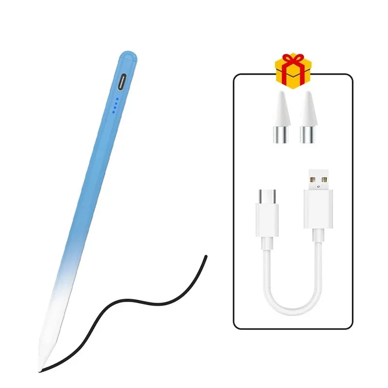 Universal Capacitive Stylus Pen – 18H Battery, Magnetic USB-C Capacitive Stylus Pen Axl Gradient Blue